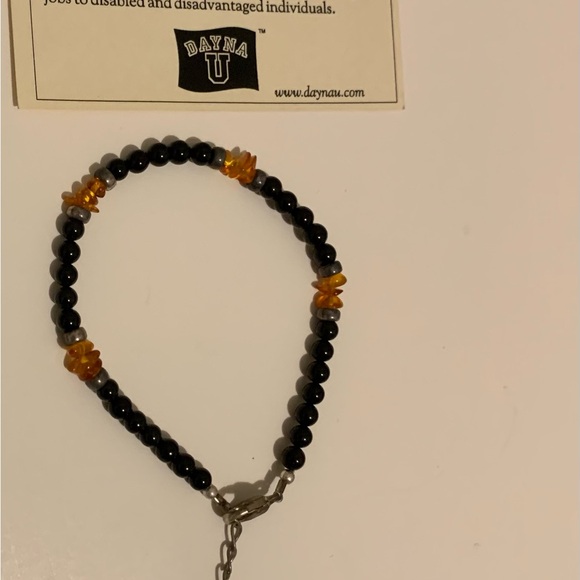 VANDERBILT UNIVERSITY GENUINE CHARM V BRACELET STERLING SILVER PEARLS GEMSTONE - Picture 7 of 15